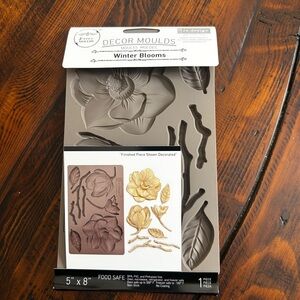 Redesign by Prima “Winter Blooms” Mould Mold